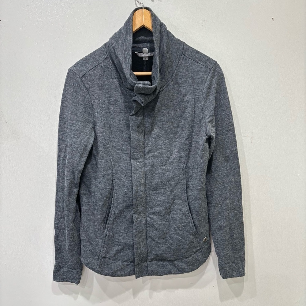Smartwool Merino Wool Full Zip Sweater Magnetic Gray Women’s Medium